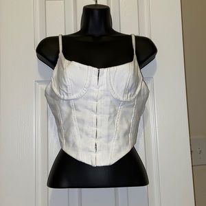 White Corset Top